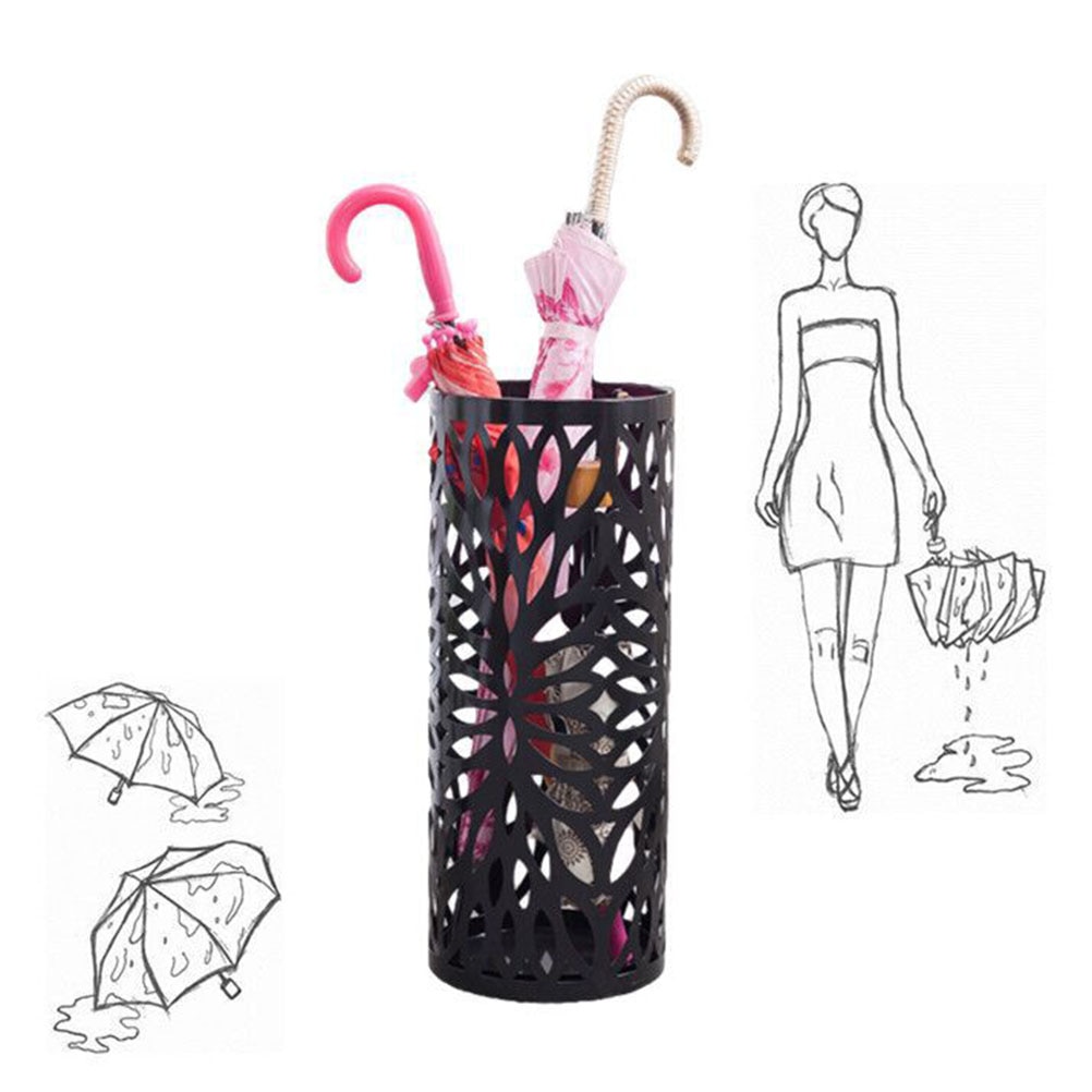 1pc Umbrella Holder Anti-rust Hollow Metal Umbrella Organizer Umbrella Stand Umbrella Rack for Office Home