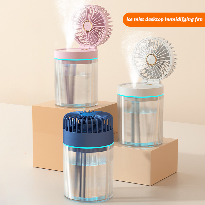 Befeuchtung Ventilator Wasser kühl Ventilator USB Mini kleiner Lüfter Schreibtisch-Lüfter 2024 Sommer neues Zuhause faltbare Kaltluft Sein feuchter Sprüh ventilatoren