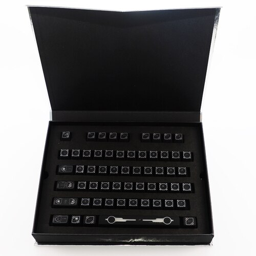 1 set high-end PROJECT backlit keycap mechanical keyboard black hole coating key cap for Corsair K70 K95 RGB Razer huntsman: project 2.0 version