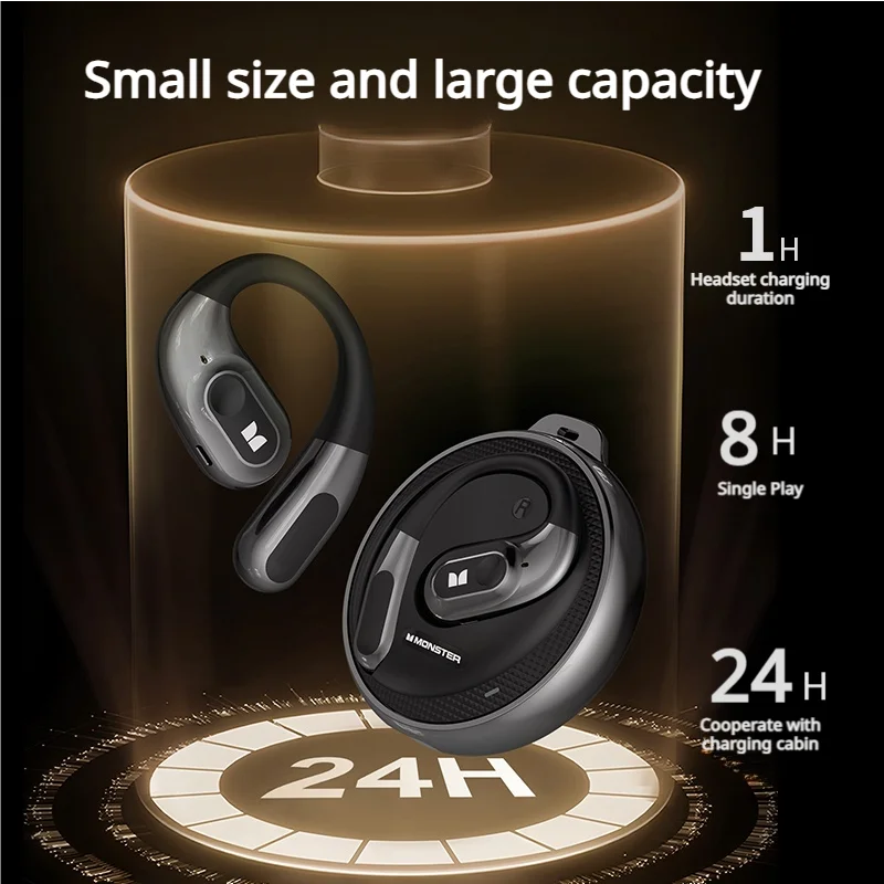 Monster AC330 auriculares Bluetooth 5,4 OWS auriculares inalámbricos con micrófono impermeable IPX5 llamada reducción de ruido auriculares 8H tiempo de reproducción ﻿