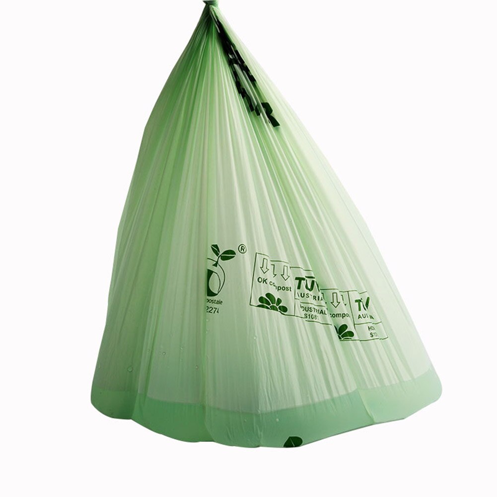 Bolsas de basura biodegradables de maíz para limpieza de inodoro, bolsas de basura de plástico para cocina, 50 Uds.