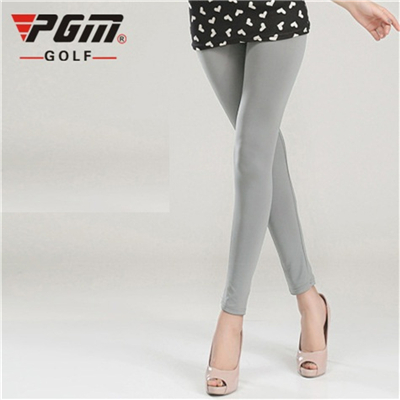 Vrouwen Ademende Ice Leggings Negen Punten/Stap Op De Voet Sokken Zachte Sport Kous AA51863: GRAY
