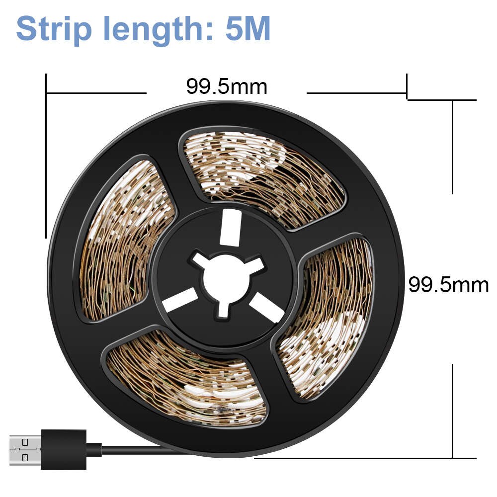 USB Strip LED TV Licht 5 V Flexibele LED Night Lamp Draadloze LED Computer Lint Lichten Garderobe Kast Lamp Backlight verlichtin