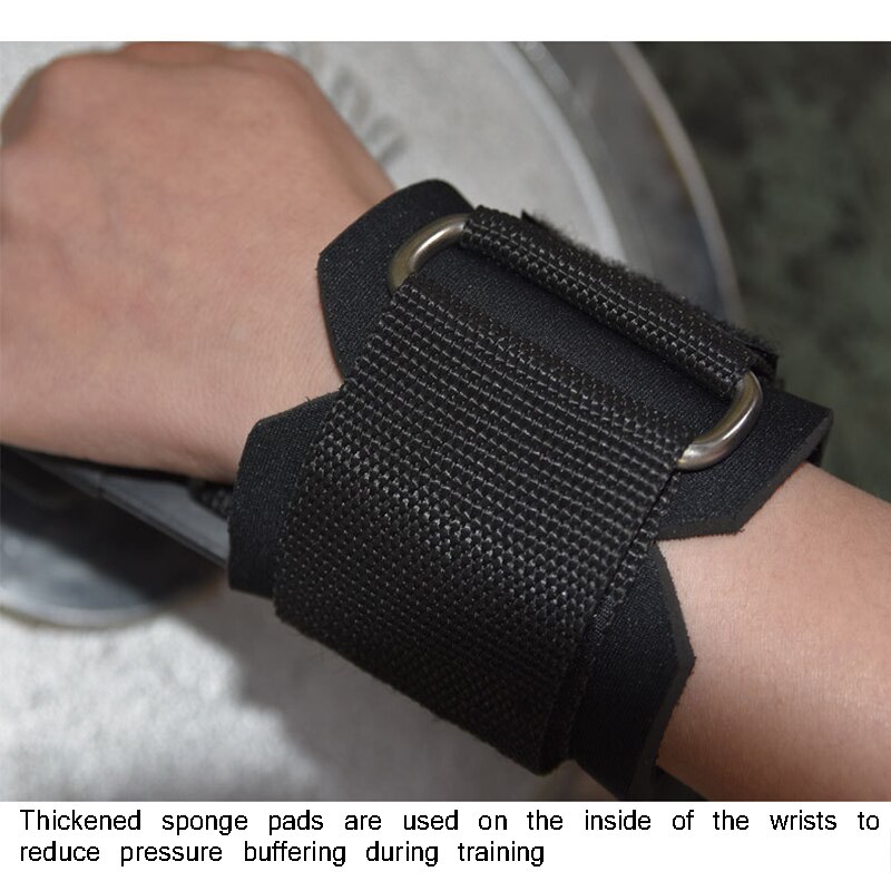 Ganchos de agarre para levantamiento de pesas gancho de elevación Barra de mano correa de muñeca Fitness Heavy Duty Pull-ups Power Lifting Grips acolchado gancho de entrenamiento
