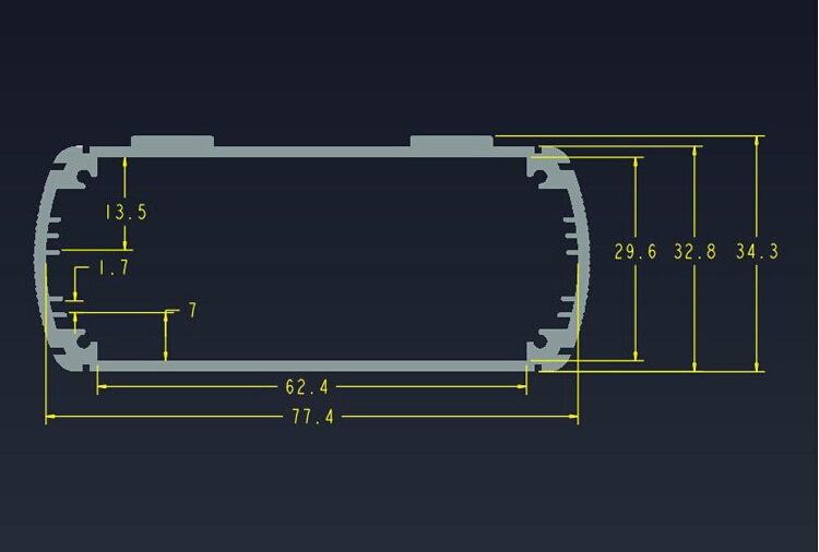 Aluminum Project Box Enclosure Electrical PCB 80*35*100mm DIY