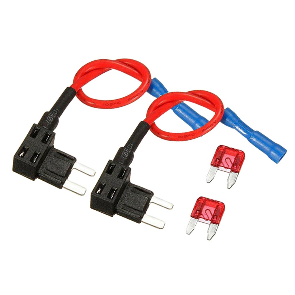 2Pcs Add-a-circuit Circuit Fuse Adapter Mini Adapter Holder Plug Blade Fuse Low Profile Blade Fuse Holder Add-a-circuit Fuse