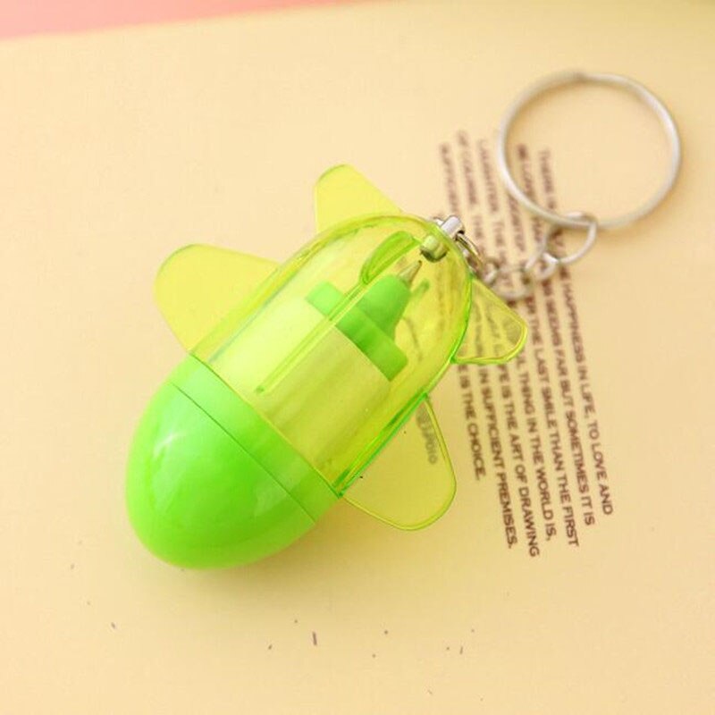 30 pièces rétractable avion stylo à bille porte-clés bureau école prix papeterie stylos anniversaire jouet fête faveur promotionnel