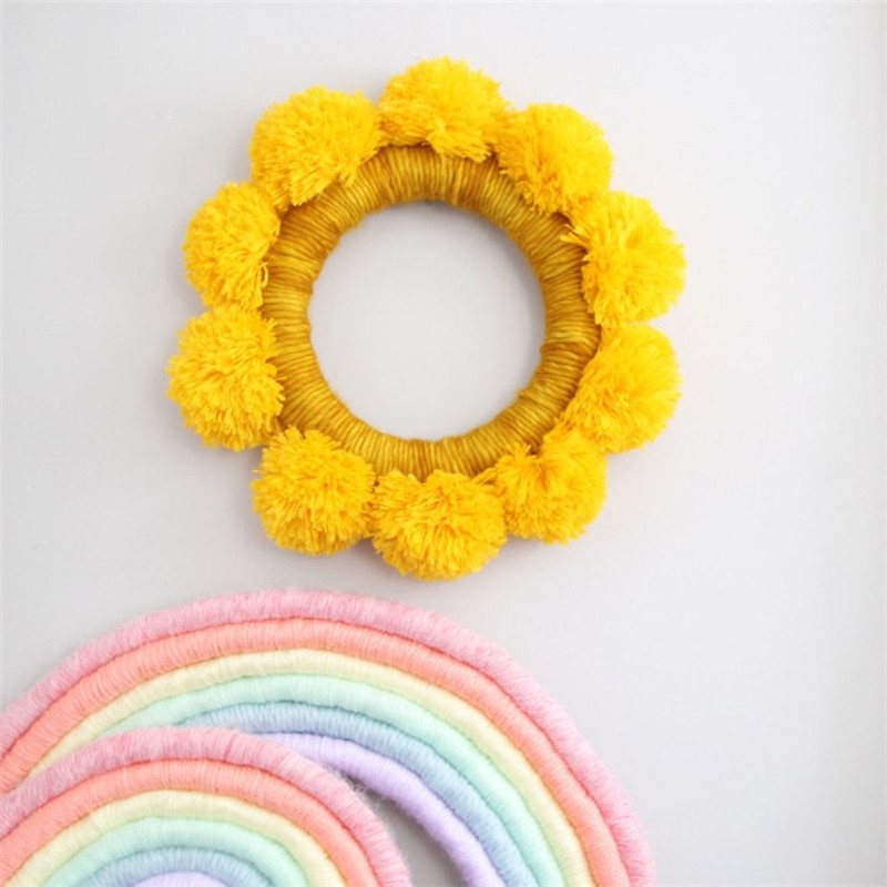 Sunflower Hanging Decor Baby Crib Tent Mosquito Net Decorations Photography Props Accessories for Children Baby Room Decoration