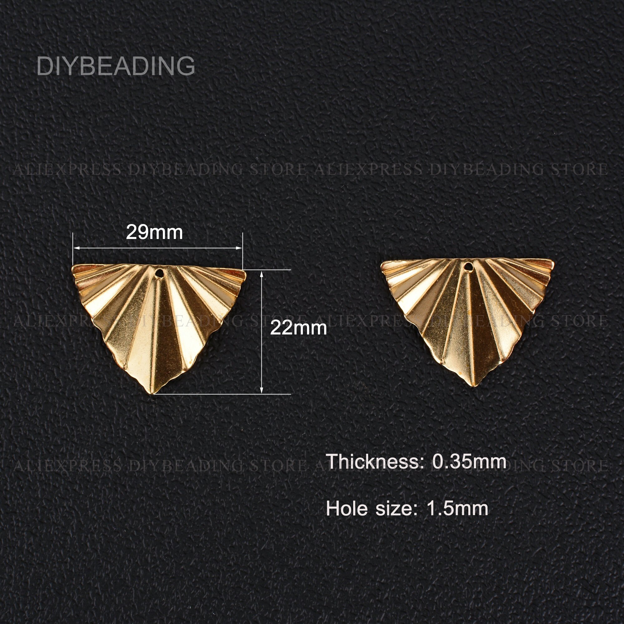 10-500 Stuks Messing Charms Component Vinden Bulk Plooi Driehoek Geometrische Unieke Gerimpelde Hanger Voor Oorbel Maken