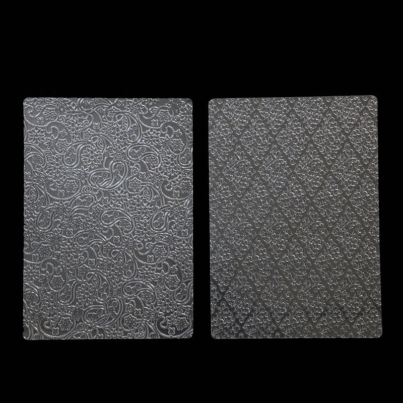 6pcs Bakeware Texture Sheet Set Cookie Texture Mat Sugar Craft Decoration Baking Tools Fondant Cake Mold Transparent Texture