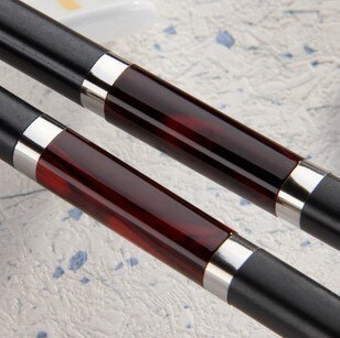 Palillos Chinos bonitos de acero inoxidable, Baguette de China, Vaisselle, cocina, Sushi, Bar de comida, estilo japonés, un par: red