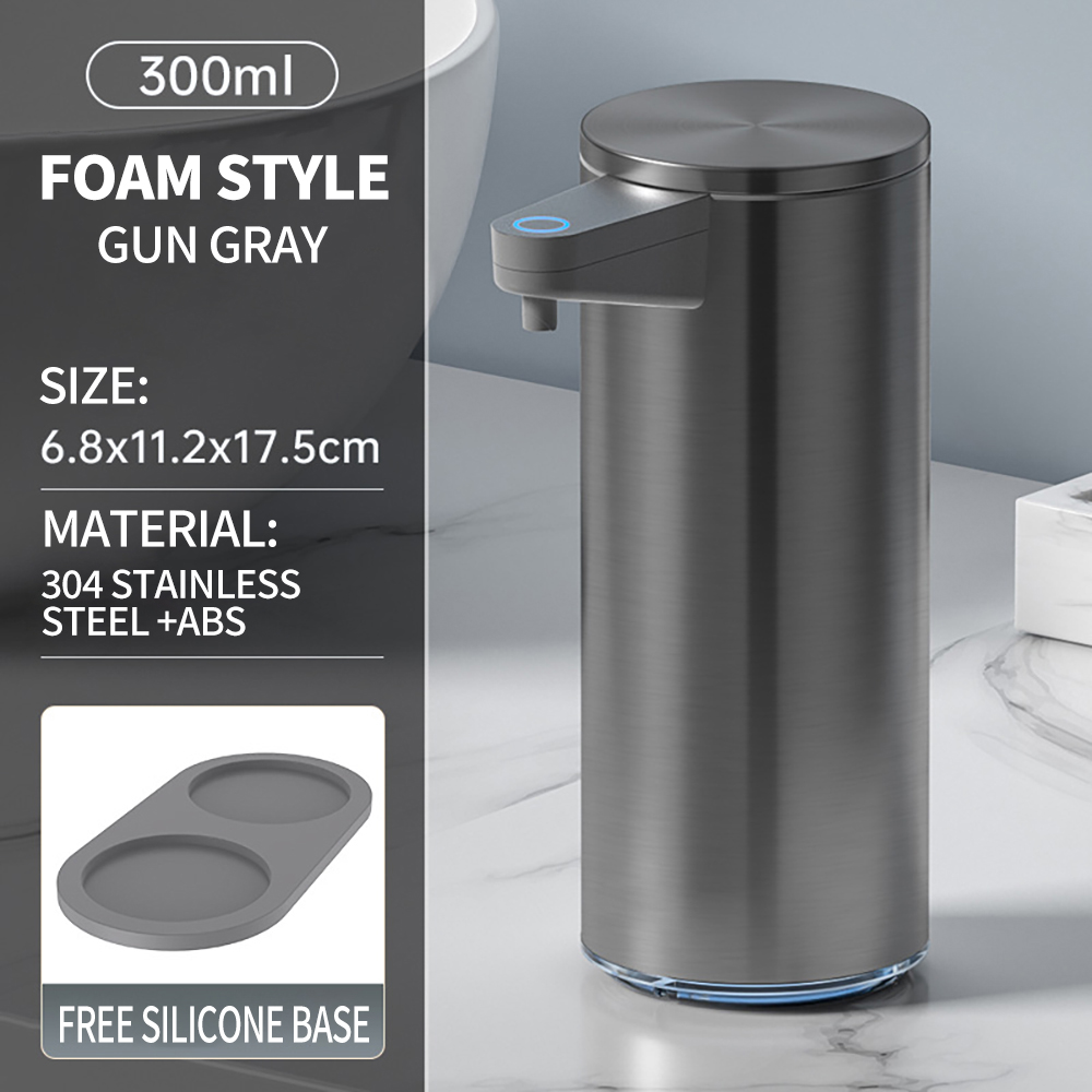 Distributeur existent de Mousse Regina à Infrarouge en Acier Inoxydable, Machine à Main à Induction Intelligente pour la Maison et la Cuisine: kaki foncé