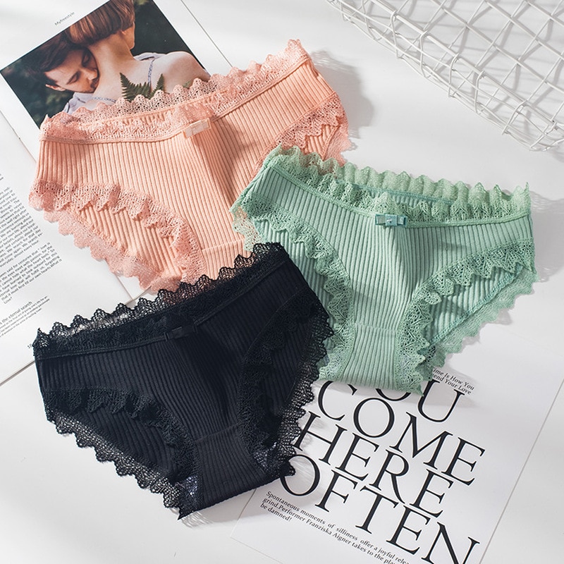 Bragas antigoteo para el período Menstrual, ropa interior de algodón para mujeres, calzoncillos con flores de cintura baja de estilo japonés para chicas, calzoncillos con flores