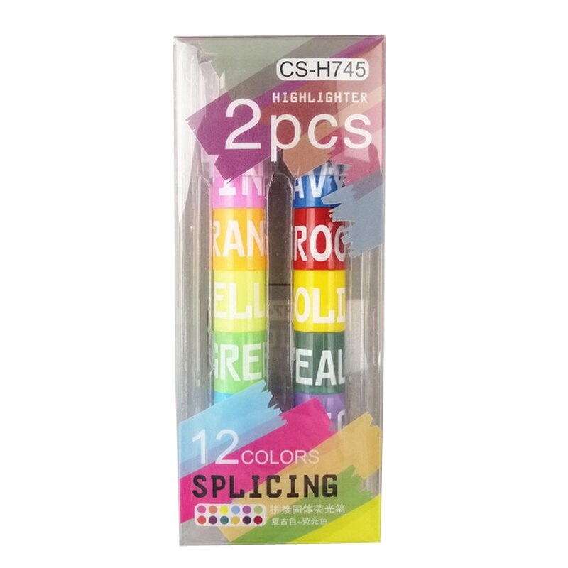 Surligneur Pastel arc-en-ciel pour la papeterie scolaire