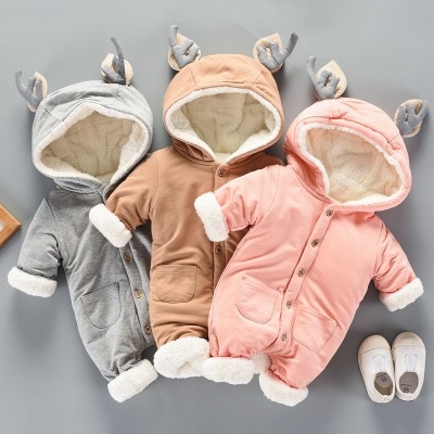 Combinaison d'hiver porter salopette pour enfants fille -né survêtement coton vêtements garçon manteau bébé neige vêtements Snowsuit Costume Costume