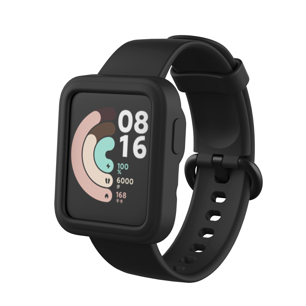 Nowy dla Xiaomi Mi zegarek Lite Redmi inteligentny zegarek TPU miękka pełna krawędź Protector Smartwatch Case Shell rama ochronna osłona zderzaka