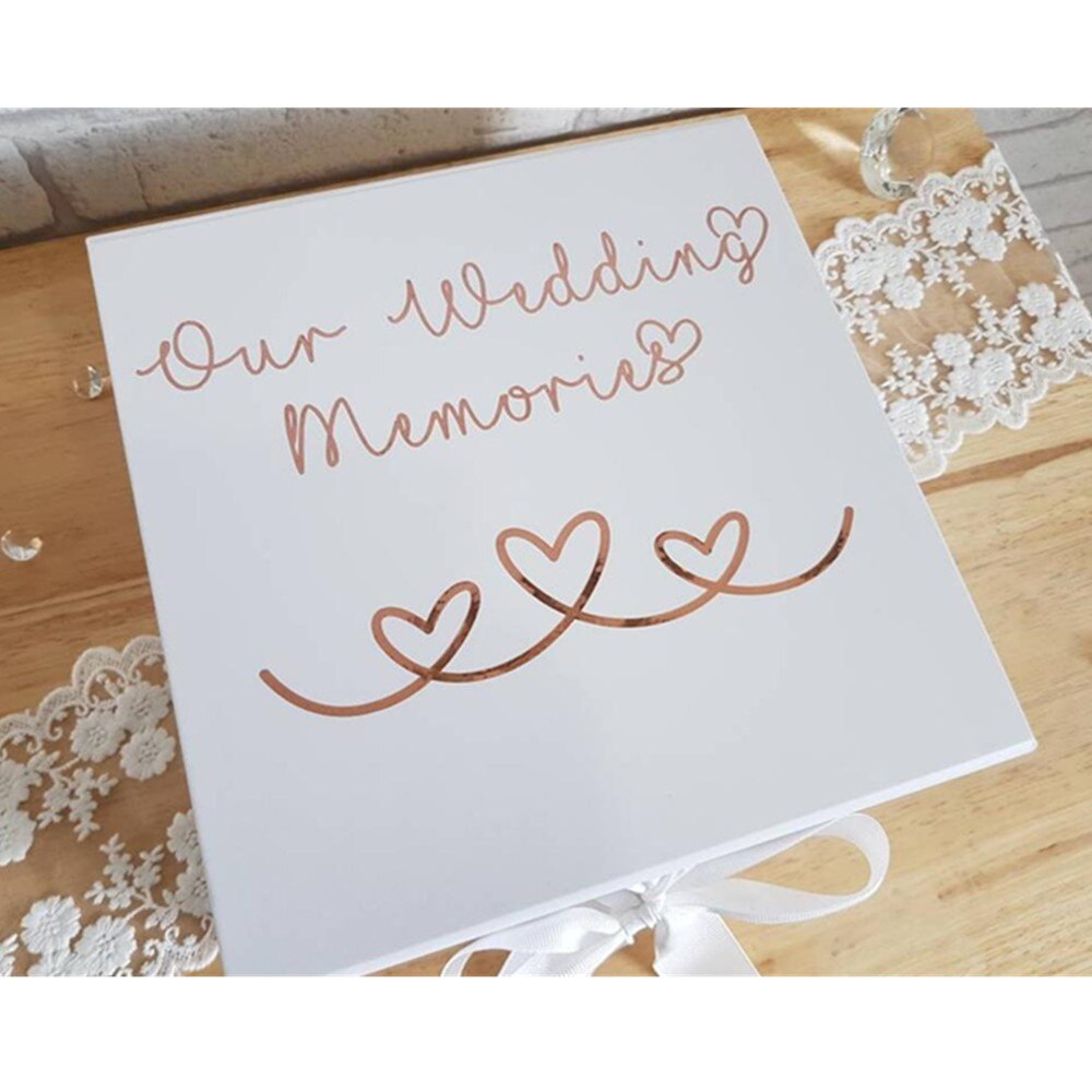 Wedding Memories Keepsake Box Wedding Day Keepsake Box for the Bride and Groom Our Wedding Memories Couples boxes