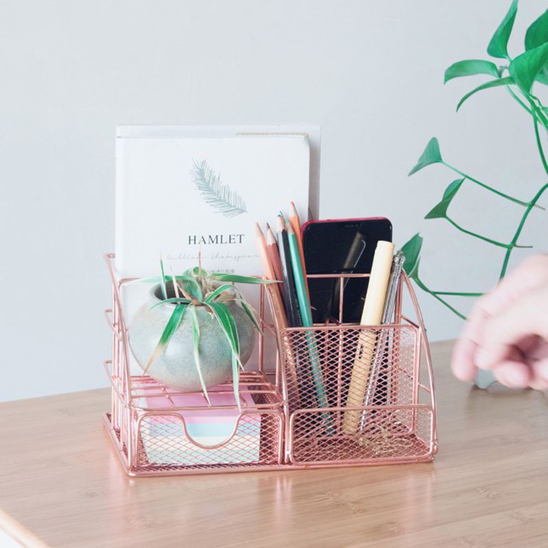 Multi-function Desk Organizer All In One Desktop with Pen Holder Storage Rack