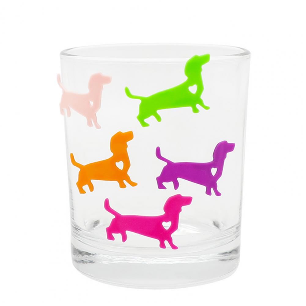 Drink Marking Sticker Mini Cup Marking Sticker Reusable Anti-wear Attractive Adorable Multi-purpose Glass Marking Sticker