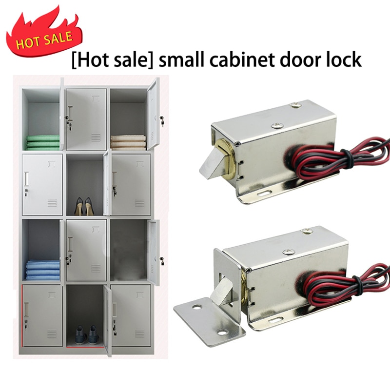 DC12V/24V Small Electromagnetic Lock Storage Cabinets Electronic Lock MiNi Electric Bolt Lock Drawer File Cabinet Lock