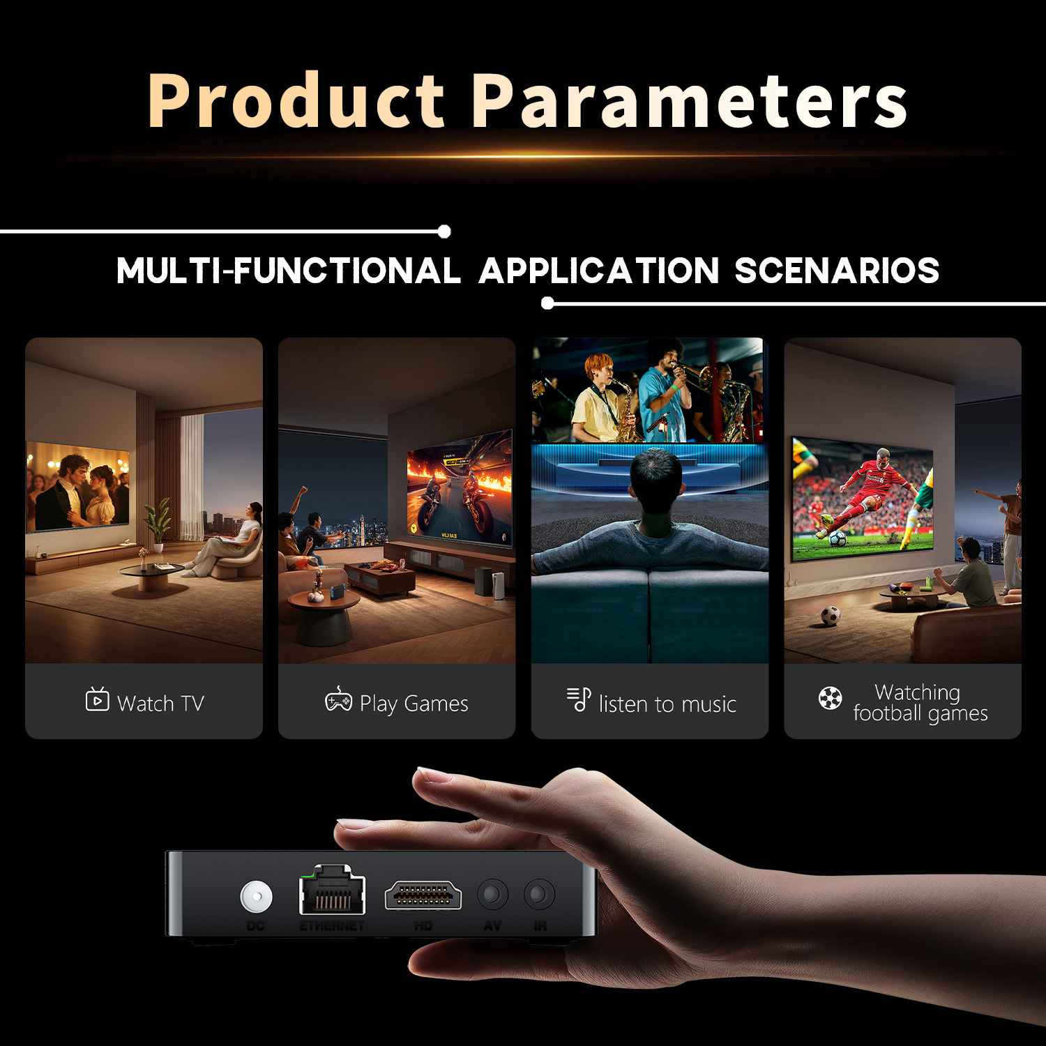 X88 Mini 14 TV-Box mit Android 14.0 OS RK3518 4K 2,4G/5,0GHz Dual WiFi 10/100M Ethernet BT 5.0 Sprachassistent Media Player