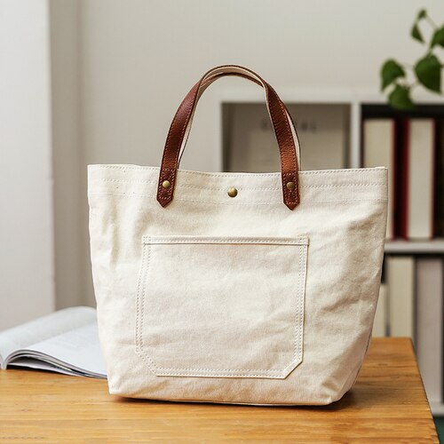 Shopper Tas Mode Grote Capaciteit Canvas Tas Ins College Leuke Vrouwen Tas Ulzzang Schoudertassen: beige