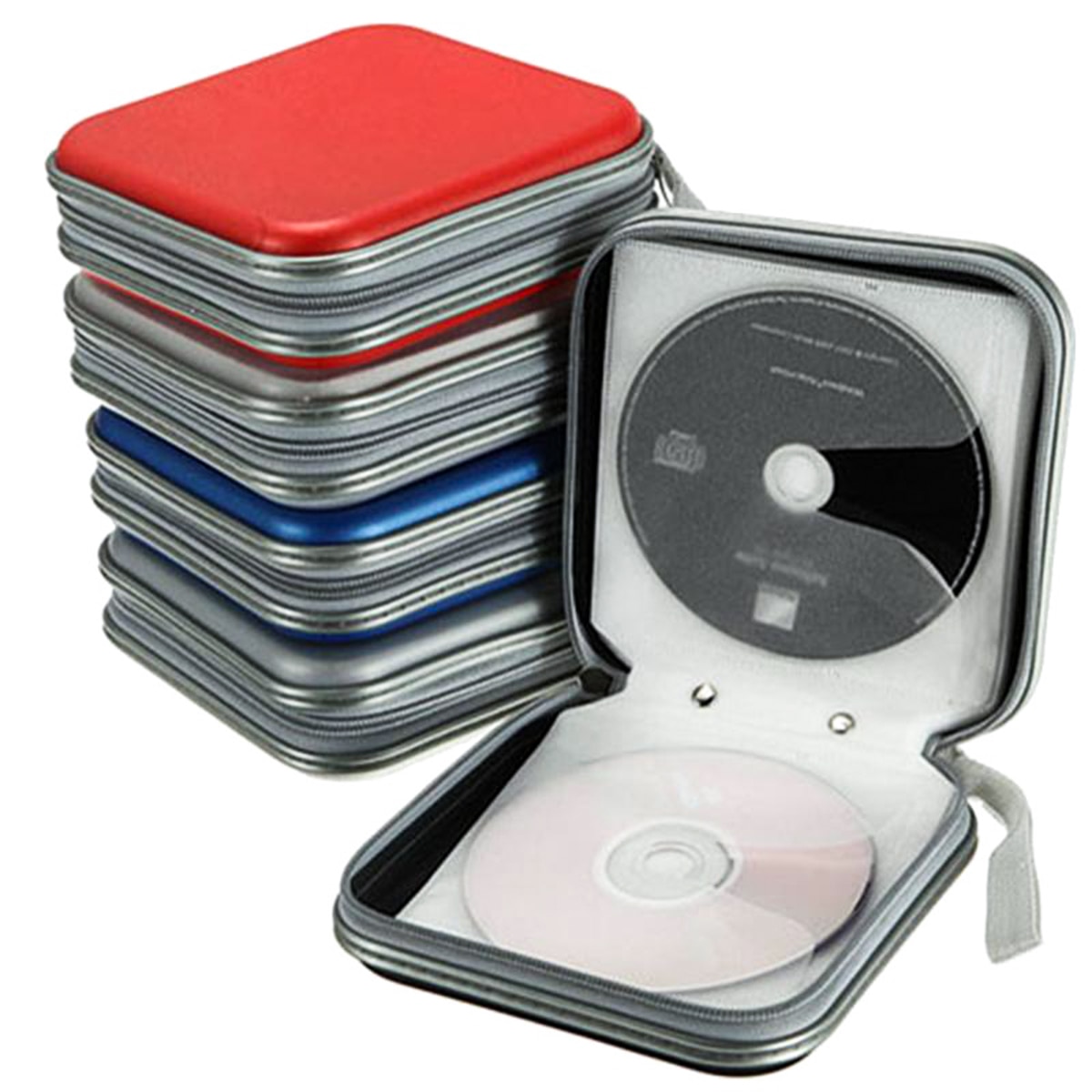 Portable 40 Disc Case CD Sleeve Wallet Stand Storage Plastic Bag DVD Holder Storage Bag​s DVD Accessories