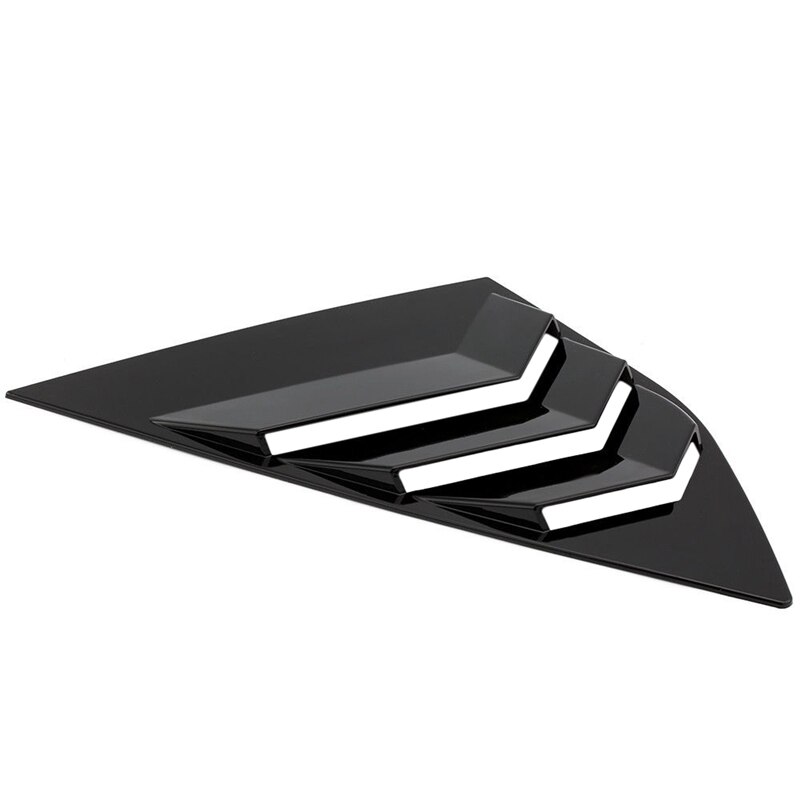 Fit For Ford Focus ST RS Hatchback bright black Window Side Louvers Vent ABS