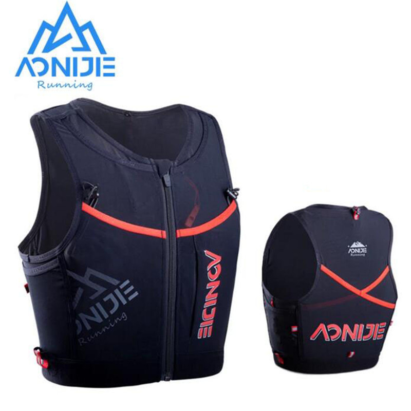AONIJIE-Mochila deportiva de secado rápido, chaleco de hidratación con cremallera para senderismo, correr, Maratón, 10L