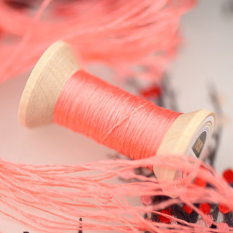 Red thread /20 meters silk thread/decorative hand embroidery/mini spool/embroidery line: 3