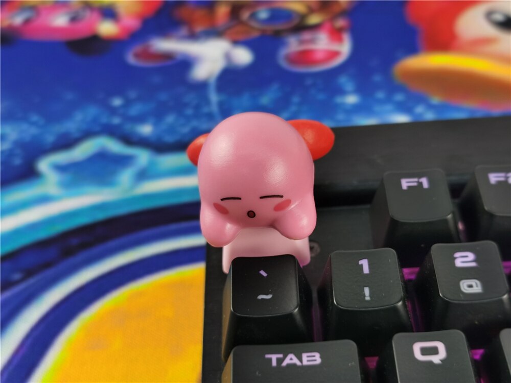 FAI DA TE Keycap 1 pcs Giochi e anime cap chiave PBT tastiera meccanica keycaps per tastiera meccanica R4 altezza Gruppo C: Kirby 7