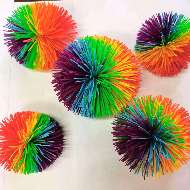 10 cm Jonglierball, bunter Gummidrahtball, Spielzeug für Kinder, Anti-Stress, dehnbarer Ball, Kinder-Neuheitsspielzeug, lustiges Gummispielzeug