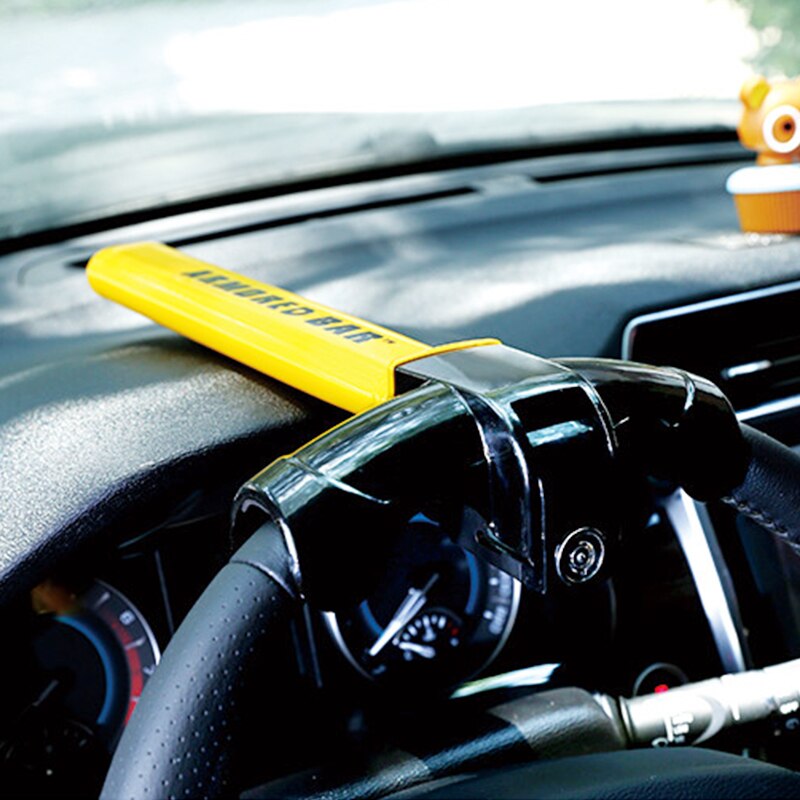 Bil ratlås universal kraftig tyverisikring bil/varevogn sikkerhed roterende ratlås øger bilsikkerheden