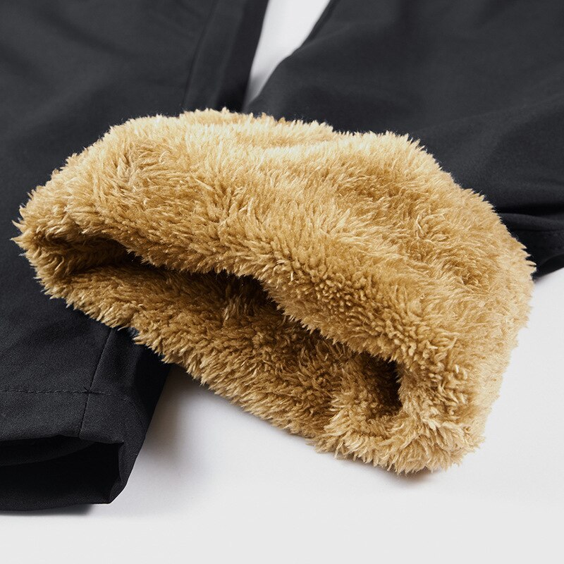8XL Mannen Sport Winter Warme Broek Buiten Fleece Running Thicken Joggingbroek Rits Training Cargo Broek Streetwear Mannen