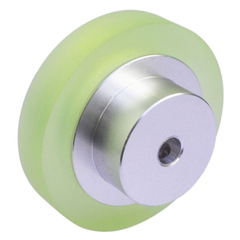 ! 2 Pcs Aluminum Polyurethane Industrial Encoder Wheel Measuring Wheel for Measuring Rotary Encoder 100mm &amp; 200mm