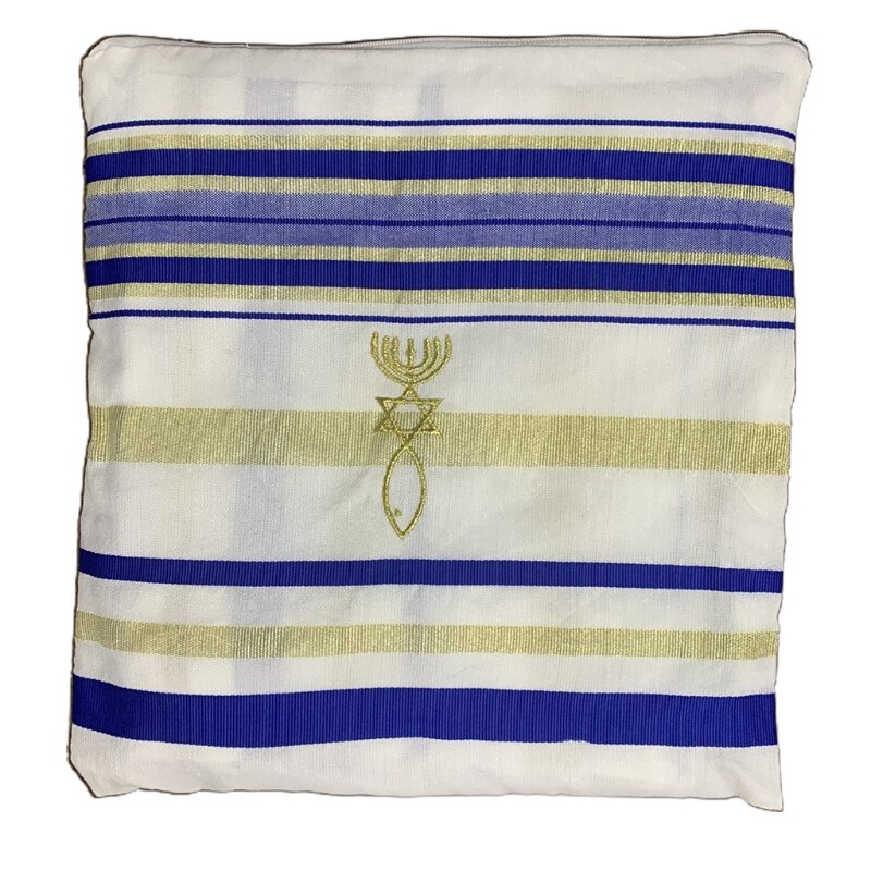 Messiansk tallit bönesjal för kvinnor och män tallit bönesjal talitnia: Kungsblå