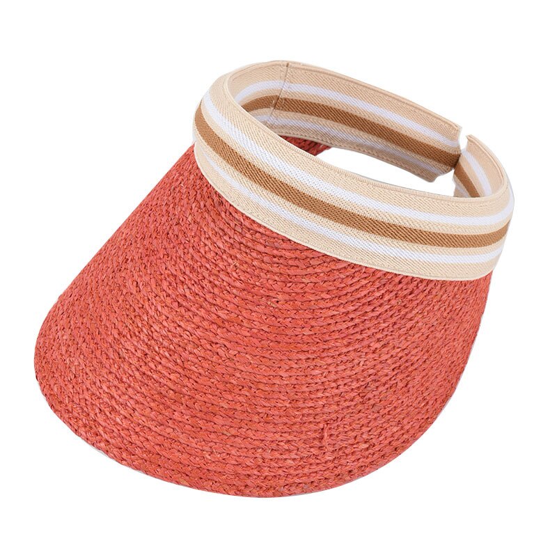 USPOP colorful raffia sun hats women natural straw hats beach hat sun visor cap shade