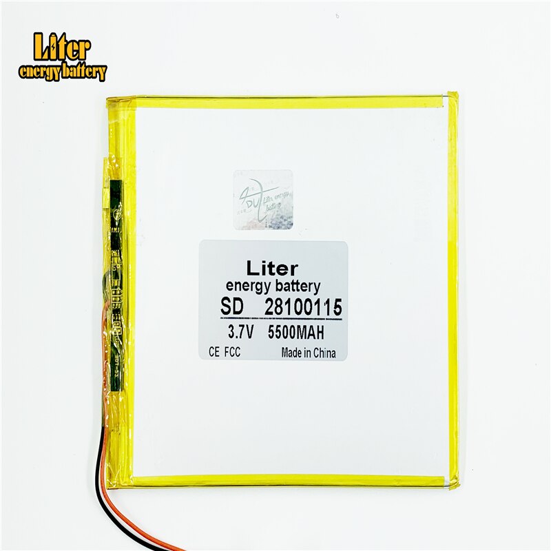 3.7 V 5500mah tablet battery brand tablet gm lithium Tablet polymer battery 28100115