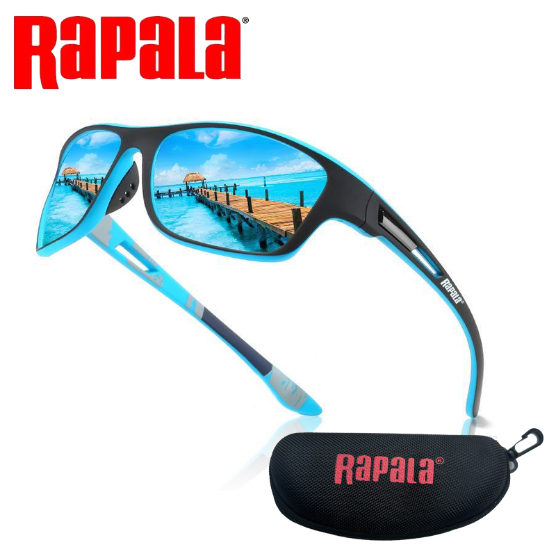 Rapala polarizado óculos de pesca das mulheres dos homens condução tons masculino óculos de sol caminhadas ciclismo óculos de sol uv400: Vermelho