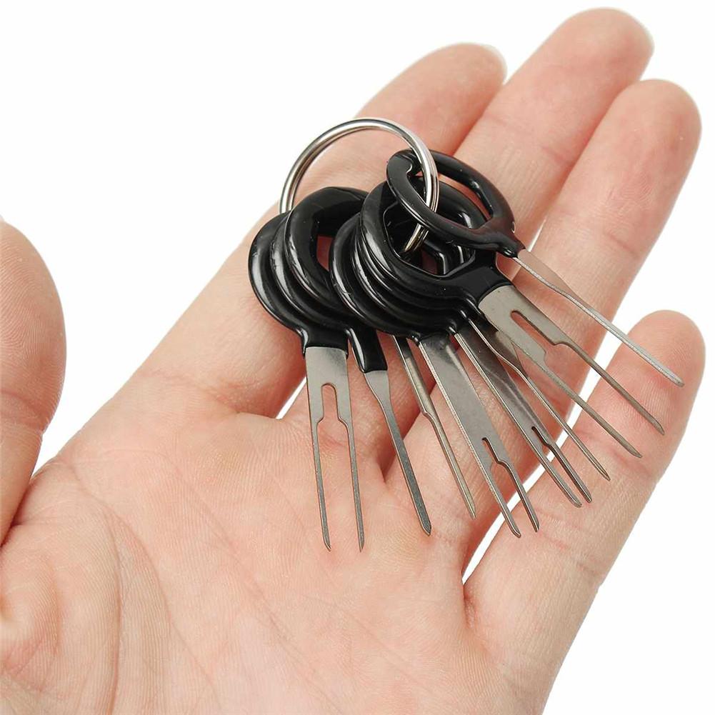Wire Terminal Removal Tool Stainless Steel Harness Connection Picking Tool Car Electrical Wiring Crimp Connector Pin Extractor