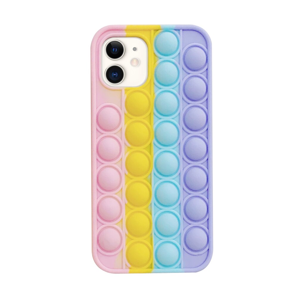 Push Bubble Toy Phone Case Silicone Relieve Stress Pop Fidget Toys Phone Case For iPhone 11/11 Pro/11Pro MAX/12Pro MAX: For iPhone 11