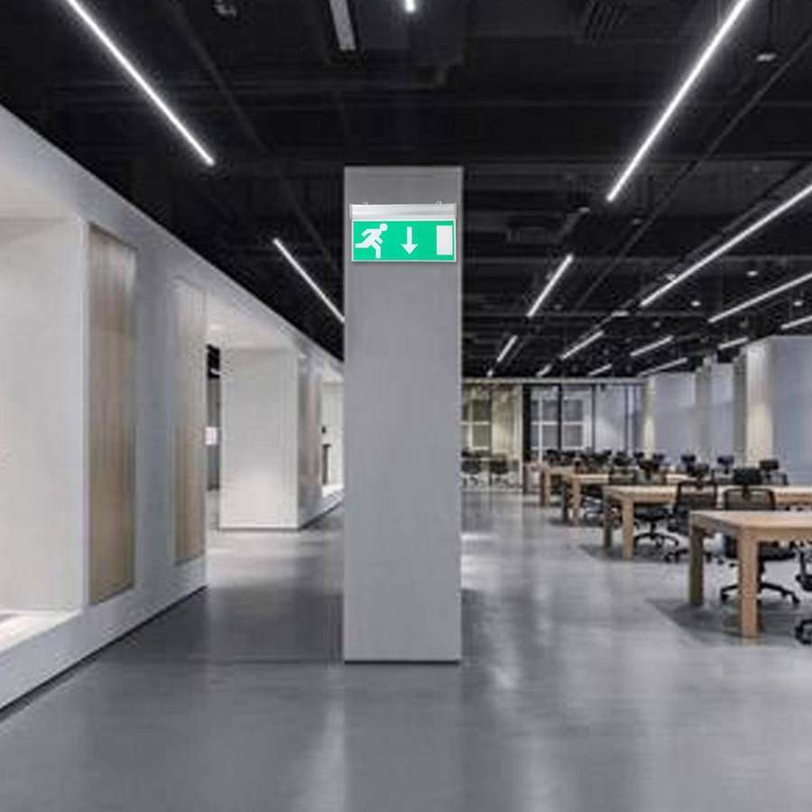 LED Emergency Exit Lighting Sign Safety Evacuation Indicator Light 110-220V LED Emergency Sign Lights