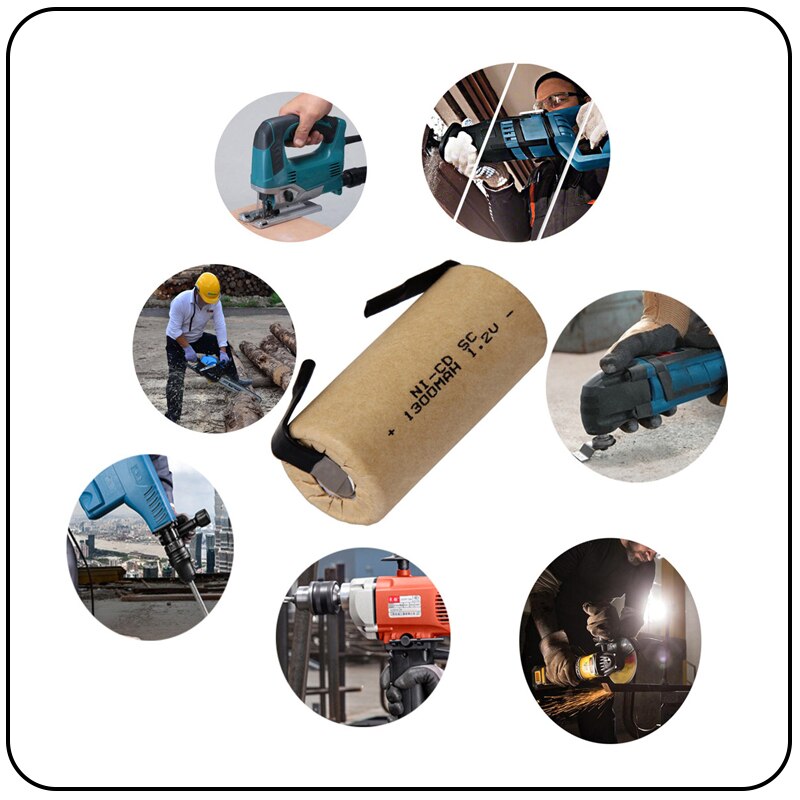 Lowest price 15 piece SC battery 1.2v batteries rechargeable 1300mAh nicd battery for power tools akkumulator