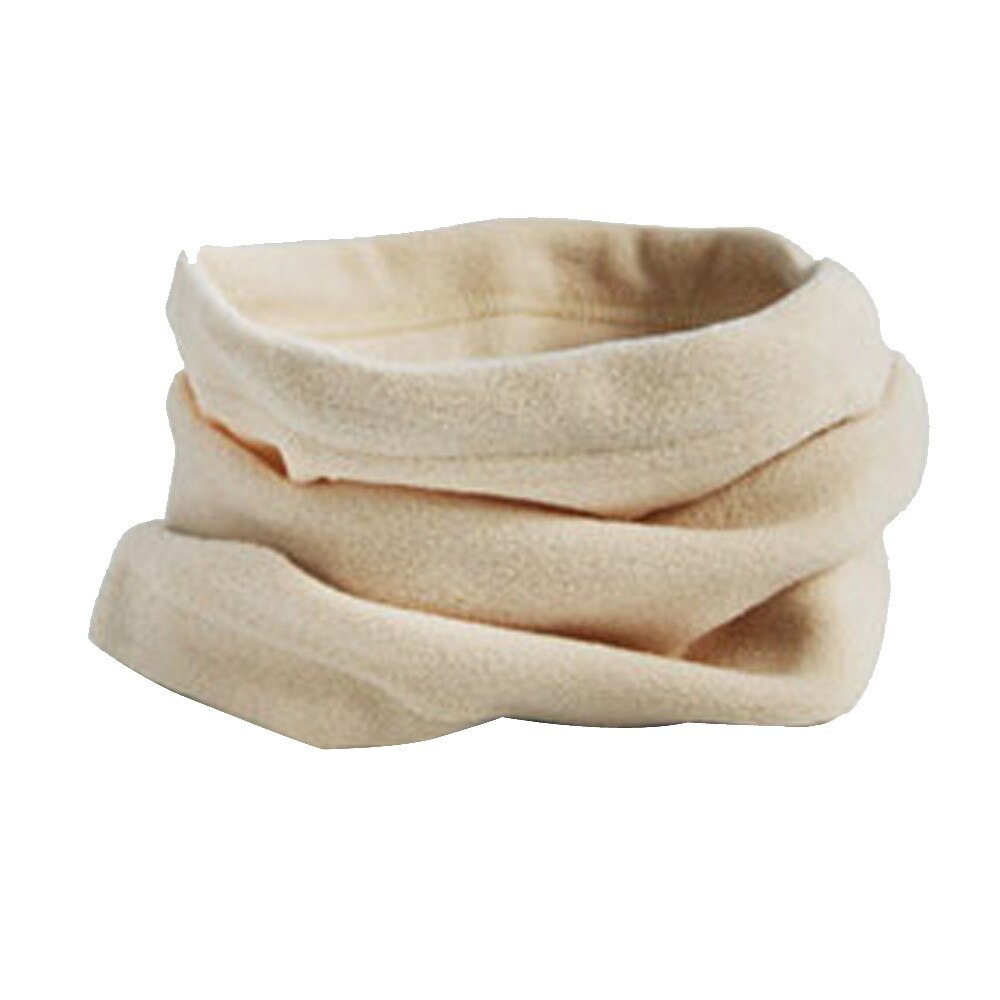 Winter Outdoor Fleece Warmer Neck Gaiter Thermal Half Face Tube Cycling Snowboard Skiing Hiking Bandana Scarf Men Women Beanie: Black