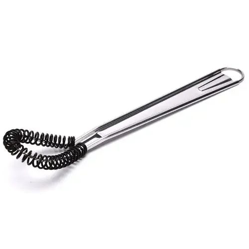 Äggvisp fjäder matlagningsverktyg handmixer köksredskap sked såser honung rostfritt stål gräddblandning kökstillbehör: Svart