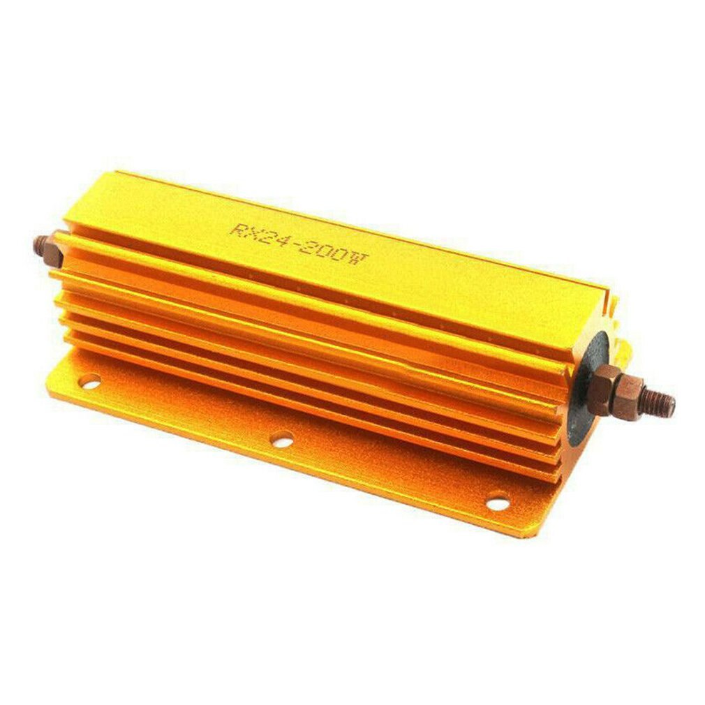 1R 2R 4R 8R 10R 200W Watt Power Metal Resistor 4 Tube Amp Test Dummy Load Aluminum Shell Power Case Wirewound Resistor