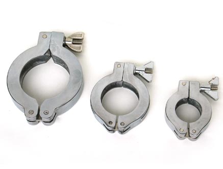 Stainless steel vacuum clamp KF25 clamp pipe fittings Aluminum high vacuum quick discharge flange