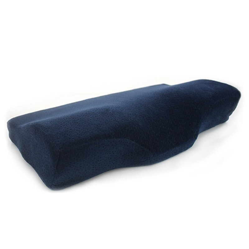 Orthopedische Memory Foam Nekkussen Trage Rebound Slapen Cervicale Stuitbeen Massager Kussen Gezondheidszorg Pijn Release Kussen Beddengoed: Navy / 60x35cm