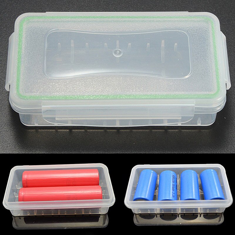 1 Pc/2 Pcs/4 Pcs Clear Plastic Waterdichte Batterij Storage Case Houder Organizer Voor 18650 16340 Batterijen met Case Bag 8899