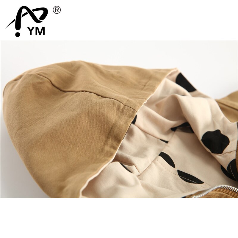 Nuove giacche per ragazze spesse capispalla per ragazzi a doppia faccia lettera cappotti sportivi bambini con cappuccio abbigliamento per bambini Trench a pois